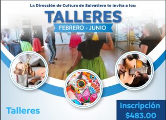 La Casa de la Cultura invita a los ciudadanos a participar en alguno de los 15 talleres artísticos que se estarán brindando del mes de febrero a Junio.