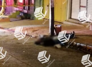 En plenas calles del centro un hombre fue ejecutado en Uruapan Mich.