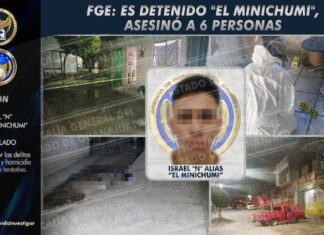 Acusado por el homicidio de seis personas, “El Minichumi” es detenido por la Fiscalía General del Estado.