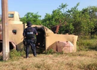 SSP, Sedena y GN aseguran 2 vehículos con blindaje artesanal y un campamento ilícito