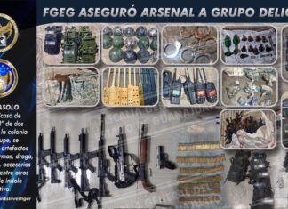 Agentes de Investigación Criminal aseguran un arsenal en “casa de seguridad” de grupo criminal, en la colonia Guadalupe.