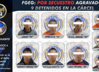Vinculan a proceso penal a nueve sujetos integrantes de una célula Criminal por el delito de secuestro agravado en contra de ex mineros.