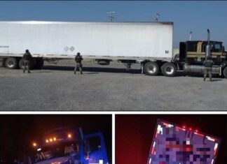 FSPE aseguraron en Juventino Rosas dos tractocamiones abandonados.