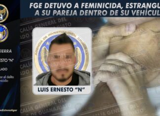 La Fiscalía General del Estado detuvo a feminicida en Salvatierra.