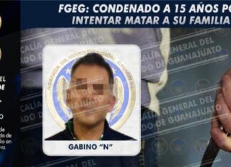 Sentencian a Gabino «N» a 15 años de prisión por el delito de intento de homicidio en San Miguel de Allende.