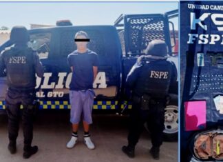 Detienen a dos con droga en León, conducian una moto con reporte de robo