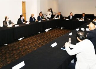 Consejo Directivo Guanajuato Puerto Interior, sostuvieron este día una reunión de trabajo en materia de seguridad con el Secretario de Seguridad Pública del Estado