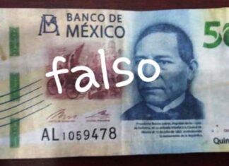 Alertan en Moroleon por circulación de billetes falsos de 500 pesos.
