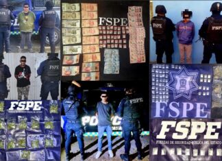 FSPE detuvieron a cuatro sujetos en posesión de diversas drogas en Irapuato y Cuerámaro.