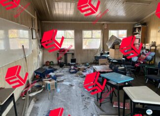 La telesecundaria número 41 en Salvatierra, ha sido vandalizada en innumerables ocasiones y las autoridades municipales, bien gracias.
