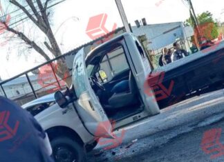 Comando armado de al menos 10 sujetos intento asaltar un camión de transporte de valores en León.