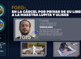 Detiene FGEG a JULIO CÉSAR interviniente en la privación y desaparición de la Maestra Lupita y Ulises, en Salvatierra.