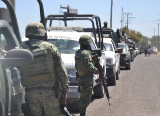 Llegan 200 elementos federales a Salamanca para reforzar la seguridad.