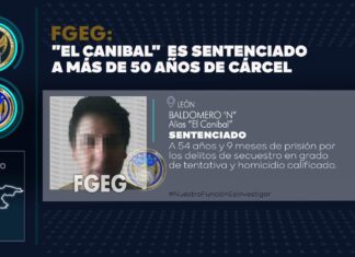 “El Canibal” permanecerá 54 años y 9 meses en la cárcel, culpable de homicidio calificado y secuestro en grado de tentativa, en León.