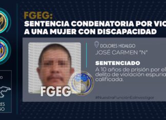 Sentenciado a una década violador.