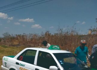 POLICÍA DETIENE A HOMBRE Y A MUJER POR ROBO DE TAXI CON VIOLENCIA EN SALAMANCA.