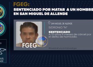 Homicida ha sido sentenciado, permanecerá en la cárcel por matar a un hombre en San Miguel de Allende.
