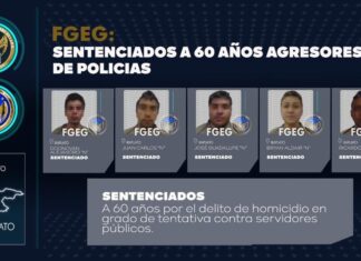 En una decisión objetiva y materialmente justa, cinco hombres que atentaron contra oficiales de policía, han sido condenados a 60 años de prisión