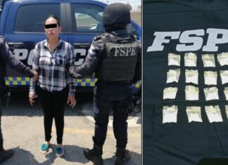 Detienen efectivos de las #FSPE en #Irapuato, a una mujer que estaba en posesión de cocaína y piedra base.