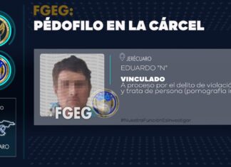 Elementos de la Fiscalía General de Justicia del Estado detuvieron a un pedófilo en Jerécuaro.