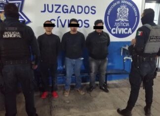 Policía Municipal de Irapuato detuvo a tres sujetos que intentaron robar un cajero automático