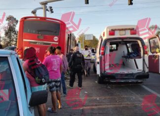 22 lesionados en dos accidentes de tránsito en Celaya.