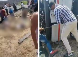 Tres muertos y cinco heridos fue el saldo de la volcadura de una camioneta que se dirigía a la playa