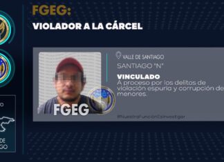SANTIAGO “N” ha sido vinculado a proceso penal bajo cargos de violación espuria y corrupción de menores, en agravio de una víctima menor de edad.