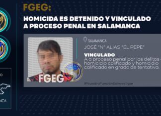 “EL PEPE” fue detenido por asesinar a balazos a una mujer y atentar contra la vida de un hombre, en la colonia Villa Salamanca 400.
