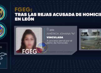 Vinculan a proceso a América Johana «N» por el delito de homicidio en León