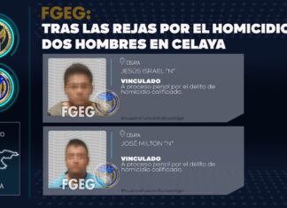 Dos sujetos fueron detenidos y vinculados a proceso penal, acusados de asesinar a dos hombres el pasado 3 de marzo, en Celaya.