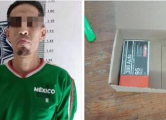Elementos de Policía detuvieron a un sujeto en posesión de cartuchos útiles en Guanajuato