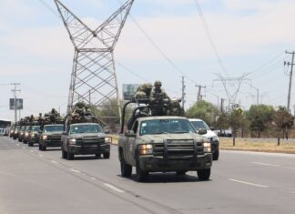 Arriban a la 16va. zona militar 350 elementos para reforzar la seguridad en la entidad.