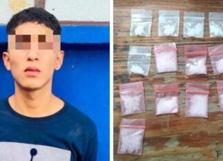 Elementos de la Policía Municipal detuvieron a un sujeto en posesión de varias dosis de droga en Guanajuato