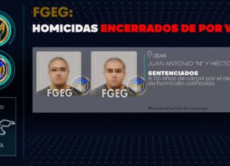 JUAN ANTONIO “N” y HÉCTOR “N”, han sido sentenciados por asesinar con premeditación y ventaja a un hombre, en Celaya.