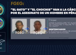 La Fiscalía General del Estado obtuvo sentencia de cárcel para dos homicidas que golpearon a su acompañante y lo abandonaron a su suerte en Pénjamo.