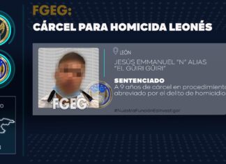 Ha sido sentenciado el sujeto que privó de la vida a un hombre de 41 años, en León.