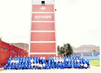 Conocen cadetes del Bachillerato Bivalente Militarizado plantel León l, los programas de formación policial y la oferta académica del INFOSPE.