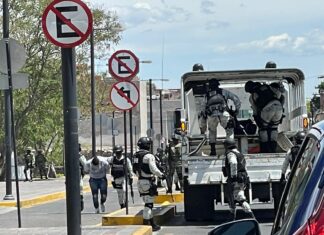Dos sujetos fueron detenidos por elementos de la Guardia Nacional, como presuntos responsables de un homicidio.