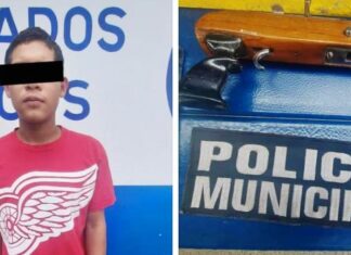 Un hombre fue detenido por elementos de la Policía Municipal por portar un arma de fuego artesanal.