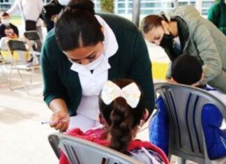 Participa el IMSS en campaña de aplicación de la vacuna SARS- CoV- 2 a niños y niñas de 5 a 11 años.