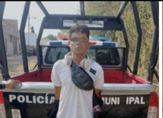 Policía municipal de Guanajuato detuvo a un sujeto por robar una batería de una motocicleta y por portar droga