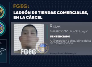 “El Largo”, un ladrón de Oxxos ha sido sentenciado en procedimiento abreviado.