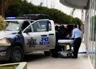 Fuerte movilización de los cuerpos de seguridad generó agresión a policías de Celaya en Rincón de Tamayo.