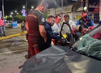 Accidente vial dejó un saldo de una mujer gravemente lesionada en Celaya