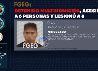 ES DETENIDO Y VINCULADO A PROCESO PENAL “EL H”, PRESUNTO MULTIHOMICIDA QUE DISPARÓ CONTRA LOS ASISTENTES DE UN BAUTIZO, EL PASADO 10 DE JULIO, EN LEÓN.