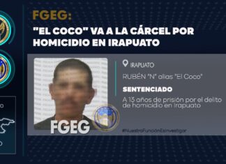 “El Coco” se quedará 13 años en la cárcel por asesinar a un hombre que vendía tacos en la colonia Constitución de Apatzingán, en Irapuato