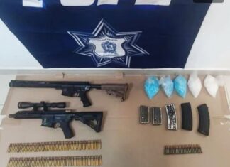 Autoridades Municipales de Irapuato aseguraron armas largas, cartuchos, drogas y vehículos