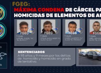 LA FGE OBTIENE MÁXIMA CONDENA DE CÁRCEL PARA ASESINOS DE 2 AGENTES DE INVESTIGACIÓN CRIMINAL, EN CELAYA.
