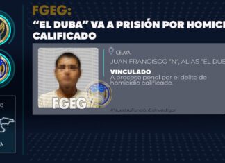 La FGE esclarece el asesinato de dos personas en Celaya.